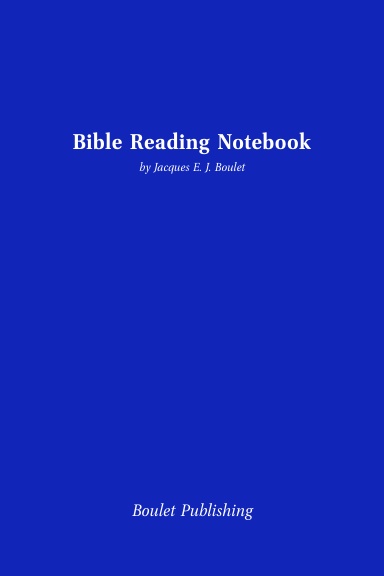 Bible Reading Notebook (Softcover)