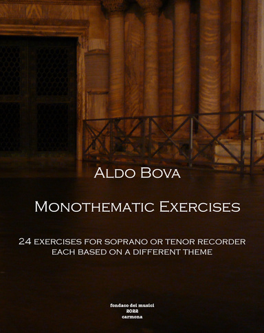 24 Monothematic Exercises for soprano or tenor recorder