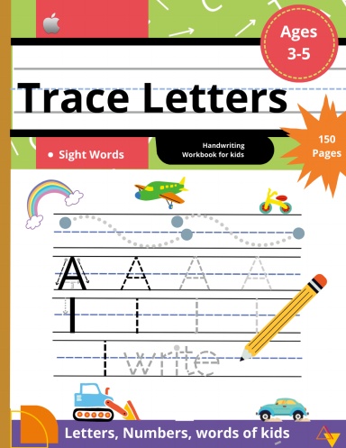 Trace Letters handwriting workbook for kids