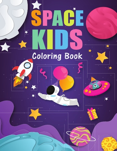 space coloring book for kids