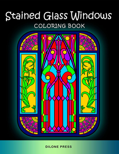 Stained Glass Windows Coloring Book