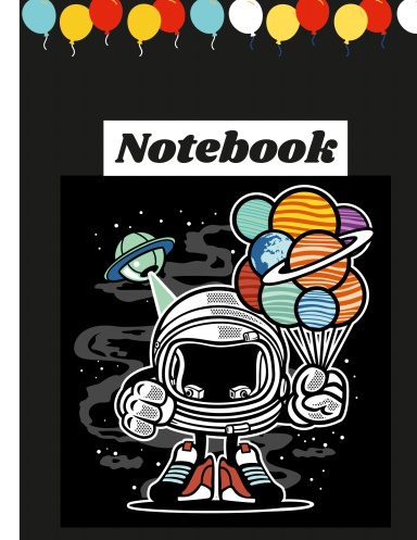 Balloon astronaut notebook.