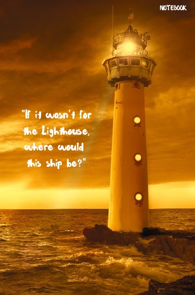 LIGHTHOUSE BAPTIST HARD COVER NOTEBOOK 200 PAGES