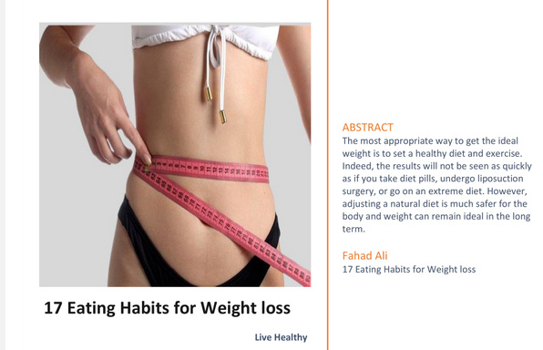 17 Eating Habits for Weight loss