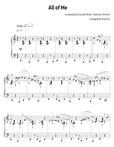 All of Me (piano sheet music)