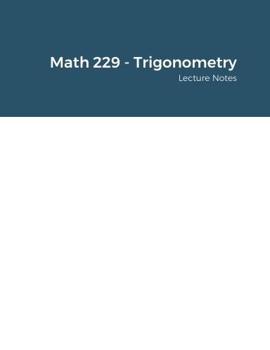 Math 229 - Trigonometry