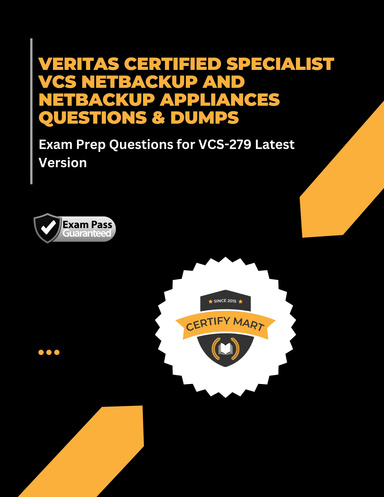 VERITAS CERTIFIED SPECIALIST VCS NETBACKUP AND NETBACKUP APPLIANCES QUESTIONS & DUMPS
