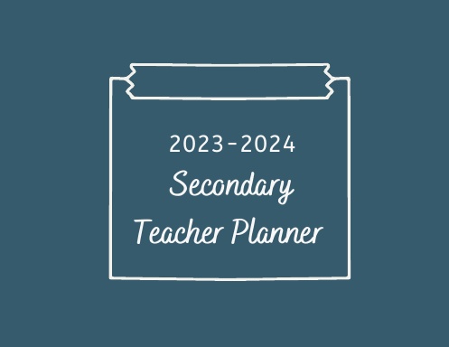2023-2024 Secondary Teacher Planner