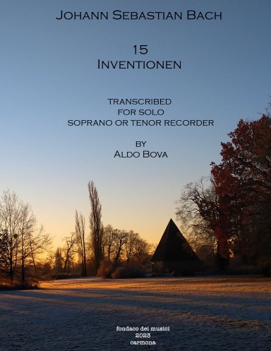 Bach 15 Inventionen for tenor recorder