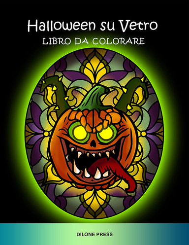 Halloween su Vetro Libro da Colorare