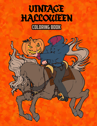 Vintage Halloween Coloring Book
