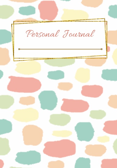 Pastel Spotted Personal Journal