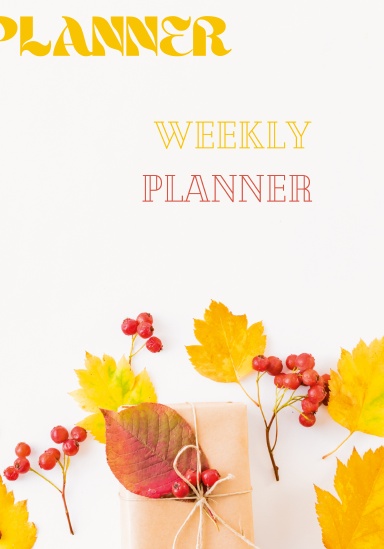 Weekly planner