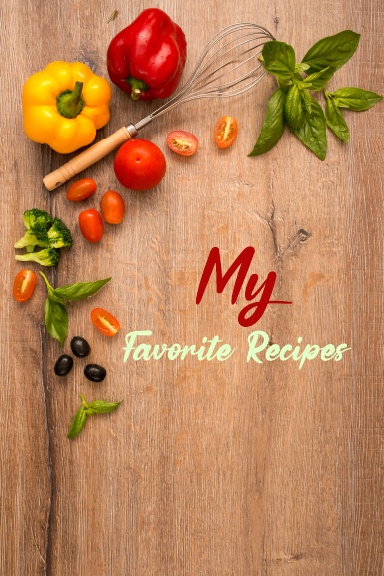 My favorite recipes: Great blank recipe book to write your