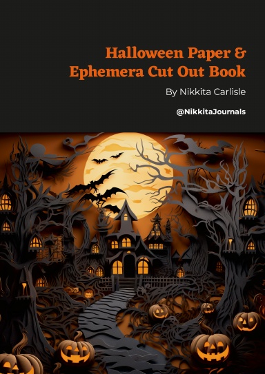 Halloween Papers & Ephemera Cut Out Book