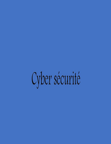Cyber sécurité