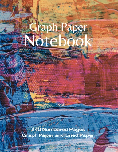 Coil Bound 8.5x11 Graph Paper Notebook with 240 Numbered Pages