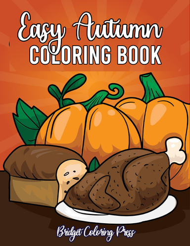 Easy Autumn Coloring Book