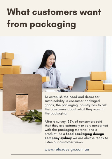 What customers want from packaging