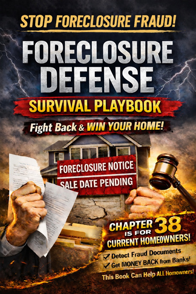 Foreclosure Defense Survival Playbook
