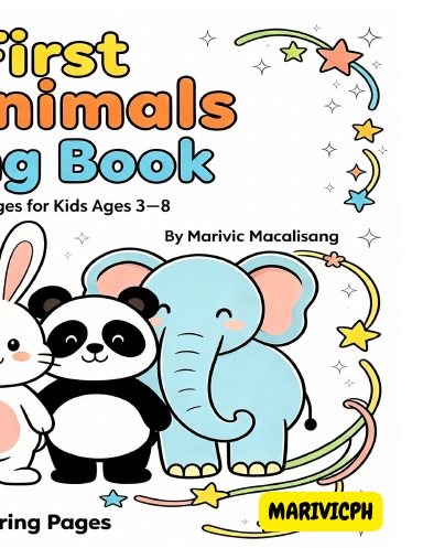 My First Cute Animals Coloring Book