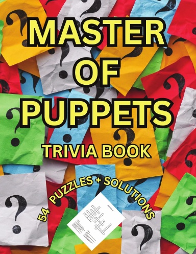 MATER OF PUPPETS TRIVIA PUZZLE BOOK