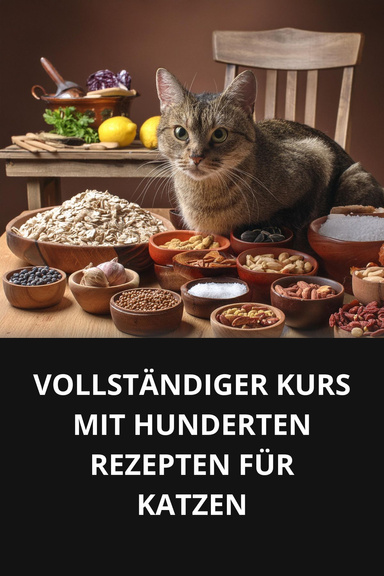 VOLLSTÄNDIGER KURS MIT HUNDERTEN REZEPTEN FÜR KATZEN