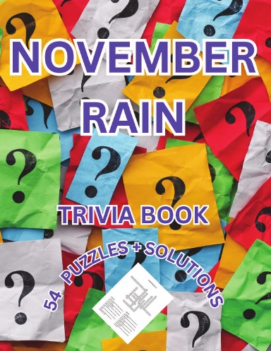 NOVEMBER RAIN TRIVIA PUZZLE BOOK