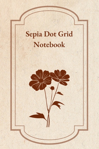 Sepia Dot Grid Notebook