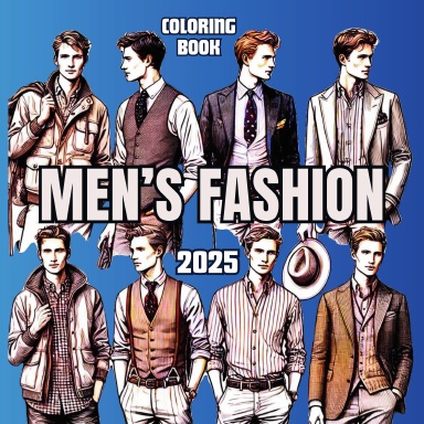 2025 Men's Fashion Coloring Book: Style Trends to Color and Create