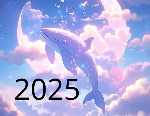 Ballena en la luna