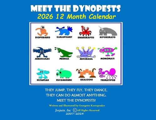 2026 MEET THE DYNOPESTS 12 MONTH CALENDAR