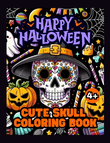 Cute Skull coloring book