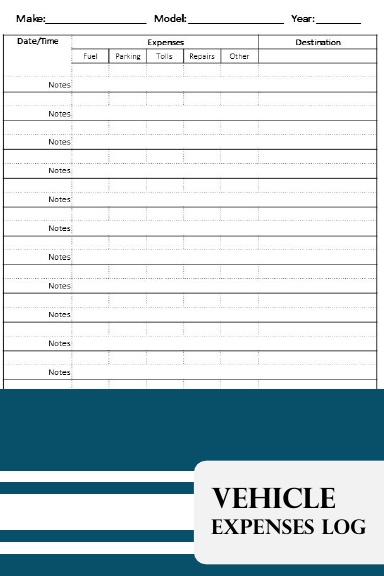 Vehicle Expenses Log