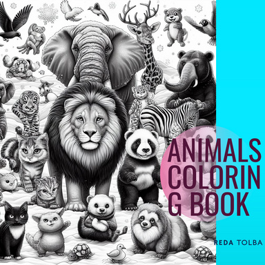 Animal colouring book