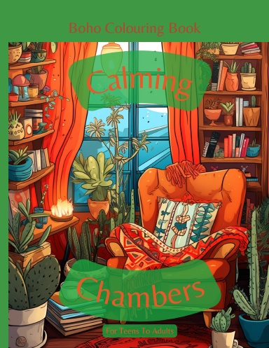 Calming Chambers Boho Colouring Book Premium Edition