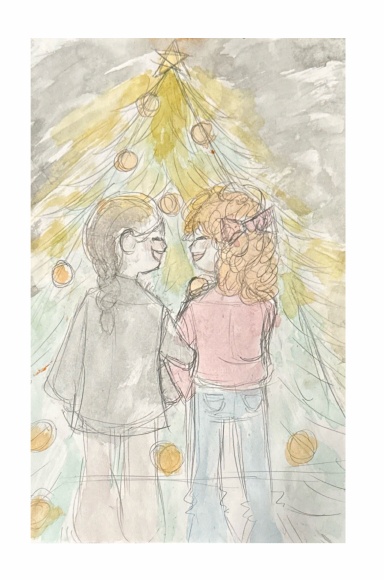 "Two Christmas Trees"