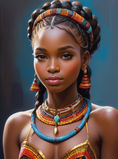 Enchanting and Dignified African Princess