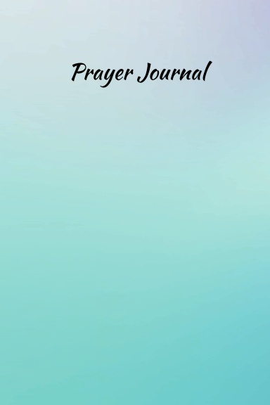 Teal Ombre Prayer Journal