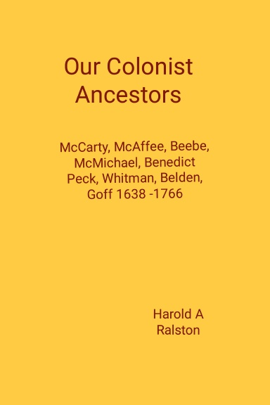 Colonist Ancestors