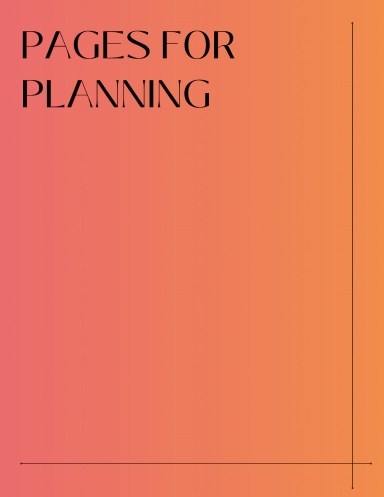 "Pages For Planning" Notepad