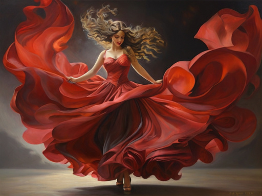 Dancing and smiling