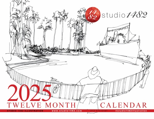 Studio 1482 Illustration 2025 Calendar