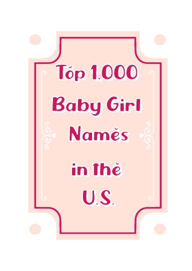 Top 1,000 Baby Girl Names in the U.S.