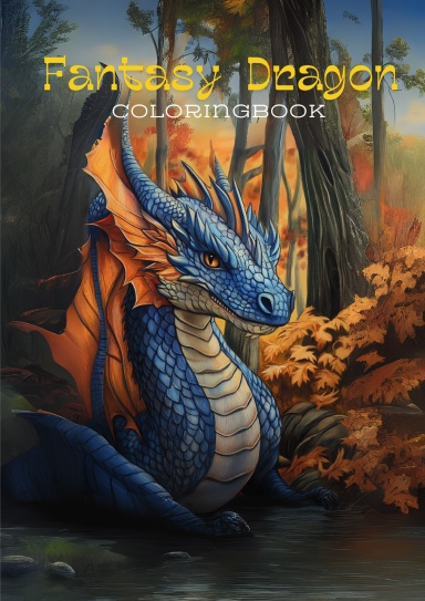 Fantasy dragon coloringBook