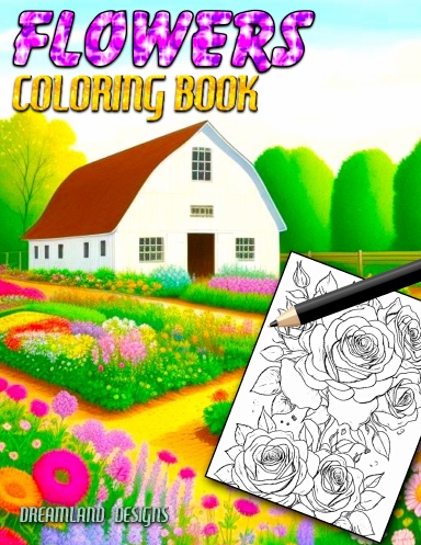 FLOWERS COLORING BOOK