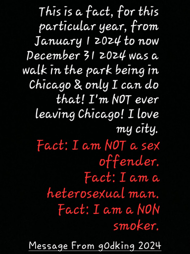 Chicago Was A Walk In The Park For Me Being In Chicago & Only I Can Do That