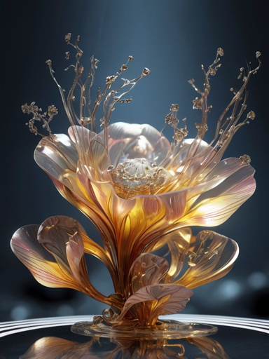 Ice, Flowers and Crystal