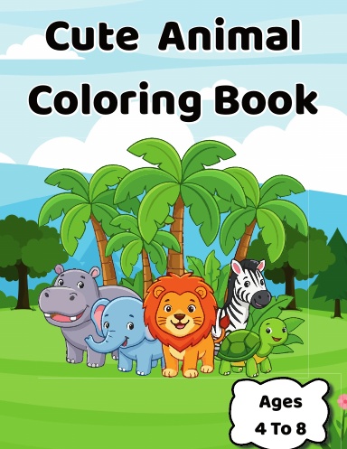 Cute Animals Coloring Book