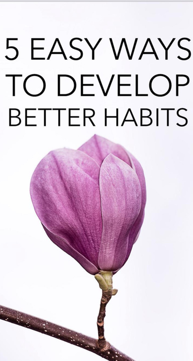 5 Easy Ways To Develop Better Habits